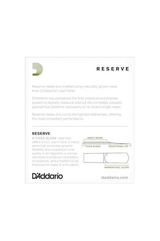 Daddario Reserve Alto Sax Reeds 3.0+ - Djr10305 Alto Saksofon Kam