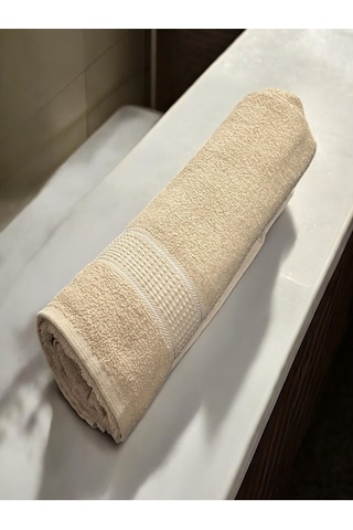 Büyük Boy Banyo Havlusu, Duş Havlusu, Tek Silgi 95 X 145cm Kahverengi