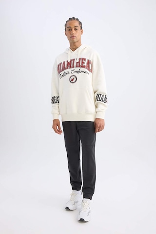 DeFactoFit NBA Miami Heat Oversize Geniş Kalıp Kapüşonlu Baskılı Kalın Sweatshirt D0672AX24AUER105