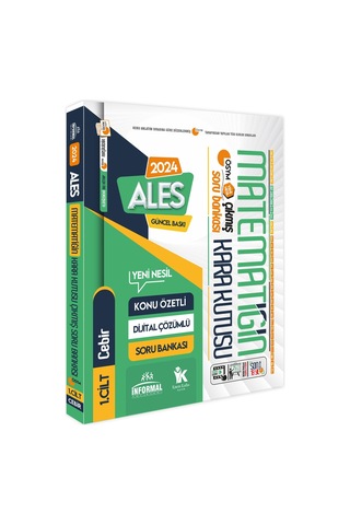 Ales Matematiğin Kara Kutusu 1.ve 2.cilt Konu Özetli D.çözüm