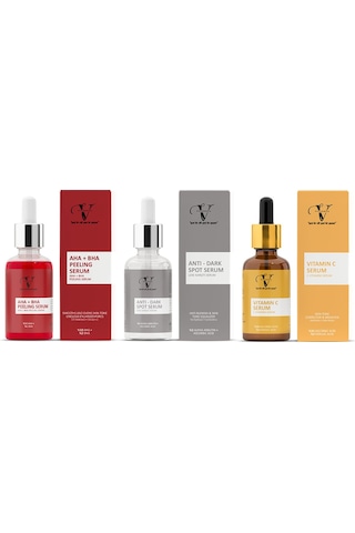 Vitanova Aha-Bha Peeling Serum 30 ML + Dark Spot Serum 30 ML + Vitamin C serum 30 ML