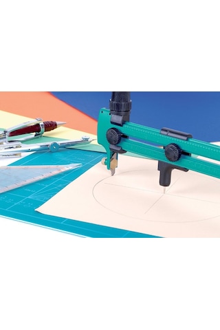 Wolfcraft 4151000 İçin 1 X Kreissschneider Plastik Kağıt, Folyo, Deri/dahil 2 Yedek Bıçak Magazin Ø 23 Cm