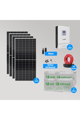 Cks Enerjı 6.2 Kw Hazır Solar Paket Kolay Kurulum Minimum Bağ Evi Paketi