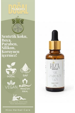 Hiza Herbal Care Doğal Nar Çekirdeği Yağı 30 ML