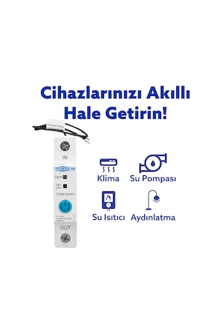 Tomzn WiFi Akıllı Voltaj Ve Akım Koruma Rölesi, Dahili Enerji Ölçer 63a Ewelink Uyumlu - Tek Kutup
