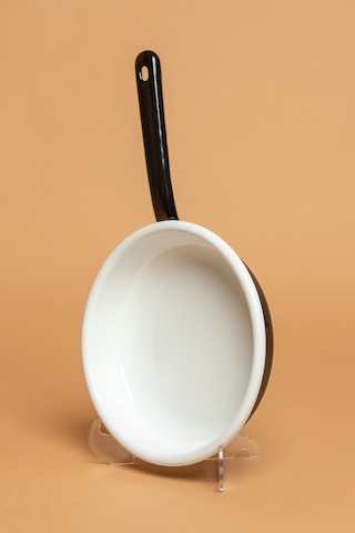 Velluto Nero Emaye Saplı Siyah Sahan Ebutay Siyah