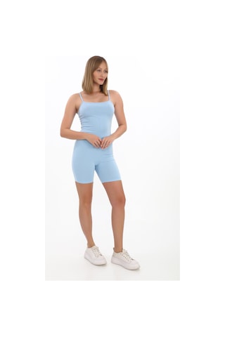 Penyebizden İnce Askılı Body Tulum -açık Mavi