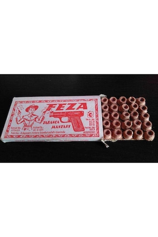 Feza Nostaljik Oyunca Mantar Kapsulu Kapsül Şaka Oyuncak Tabanca