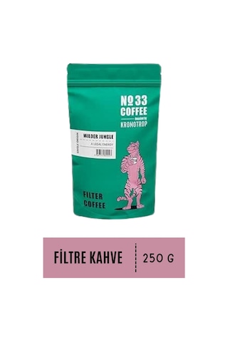No 33 Wilder Jungle Filtre Öğütülmüş Kahve 250 Gr X 2 Adet Öğütülmüş