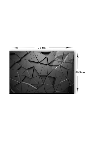 Decorita Antrasit Kristal | Cam Ocak Arkası Koruyucu |49,5cmx76cm