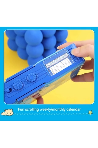 Sanrio Cinnamoroll Çok Fonksiyonlu Şifreli Kalem Kutusu Mavi Kuromi Kalemlik Sanrio Kore Tarzı Mavi
