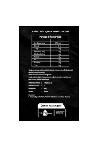 Titan Glutamine 300 Gr Ananas Aromalı