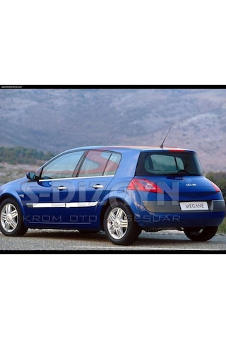 S-Dizayn  Renault Megane 2 Krom Yan Kapı Çıtası 4 Prç 2004-2005