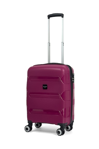 Lucas Polipropilen Kırılmaz Valiz, Kabin Boy Bordo