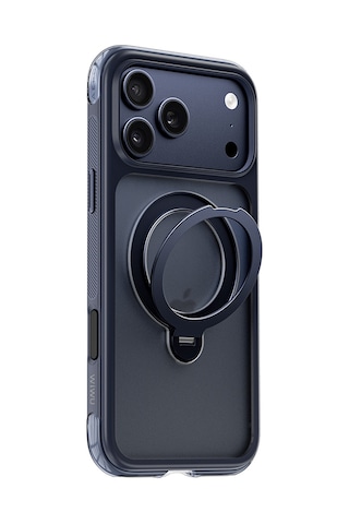 Apple iPhone Uyumlu 17 Pro Max Kılıf Wiwu As-203 Aeroshield Ultra Serisi M-safeli Airbagli Standlı Kapak Lacivert