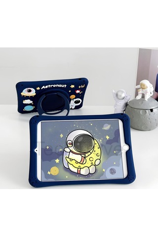 Redmi Pad Se 11 İnç Kılıf Stand Olabilen Askılı Sevimli Astronot Figürlü Tablet Kılıfı Arka Kapak