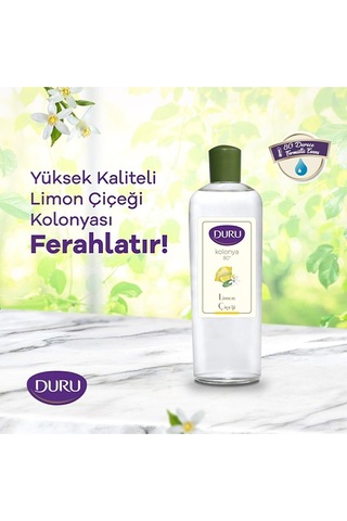 Duru 80 Derece Limon Çiçeği Kolonyası Cam Şişe 4 x 400 ML