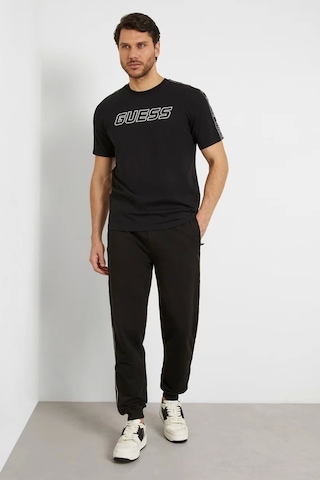 Guess Erkek Logolu T-shirt Xl Siyah