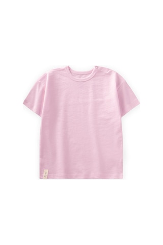 Cigit Basic Bebe T-shırt 0-3 Yaş Pudra Pembe Pudra