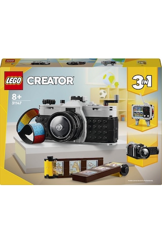 LEGO® Creator 3’ü 1 Arada Retro Fotoğraf Makinesi 31147 - 8+ Yaratıcı Oyuncak Yapım Seti (261 Parça)