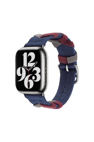 Zore Watch 40mm Uyumlu Clo- Krd-97 Sarmal Örgü Tasarımlı Kordon-lacivert