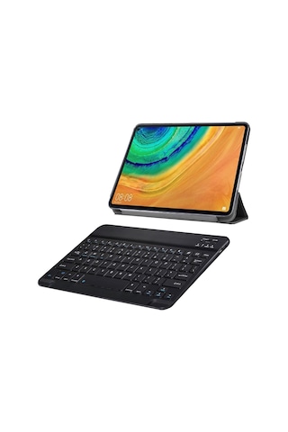 MatePad Uyumlu Pro 10.8'' 2in1 Set Delüx Standlı Kılıf+Klavye AL8108