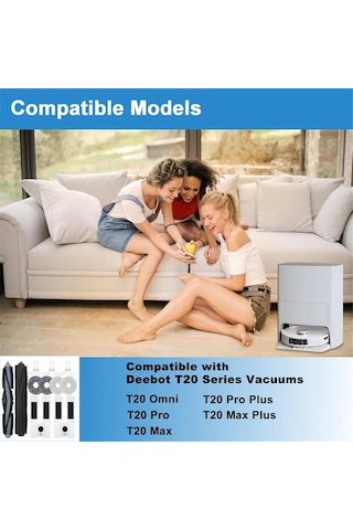 Ecovacs Deebot T20 Omni Elektrikli Süpürge İçin Yedek Parça Seti