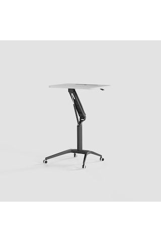 Karr Office D-FLEX-S Mobil Yükseklik Ayarlı Masa - Beyaz Tabla - Siyah Ayak Beyaz