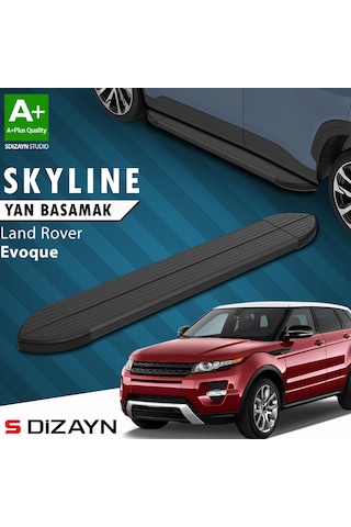 S-dizayn Land Rover Range Rover Evoque Skyline Siyah Yan Basamak 173 Cm 2012-2017 A+ Kalite