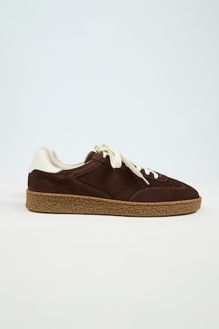 Krahe Palminteri 2 Erkek Hakiki Deri Bağcıklı Kahve-ekru Sneakers