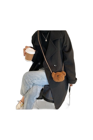 Teddy Minibag Peluş Dokuma Omuz Çantası