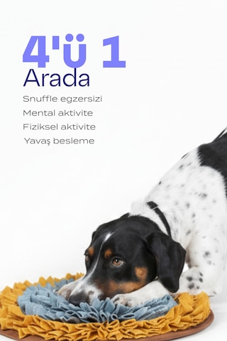 Vantuzlu Snuffle Mat Snuffle Ve Yalama Egzersizi Bir Arada
