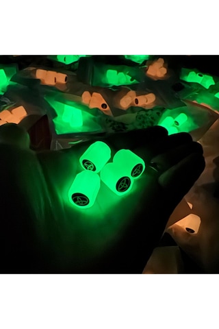 Citroen C-elysee İle Uyumlu Logolu Yeşil Fosforlu Gece Parlayan Sibop Kapağı