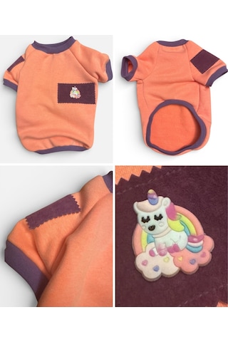 Sevimli Unicorn Marşmelov Pembe Kedi Polar Sweatshirt