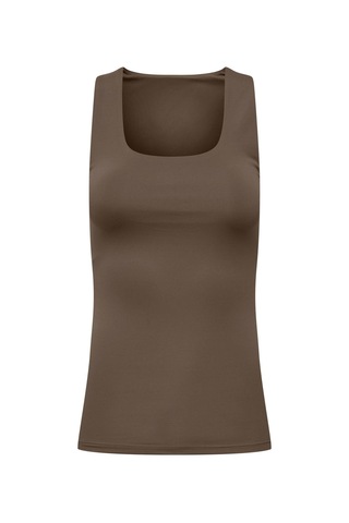 Only Onlea 2-ways Fit Kadın Askılı Basic Atlet Top Kahverengi