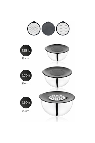 Cocinero 1099 9 Parça Karıştırma Kabı 16*20*24