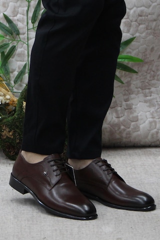 Pierre Cardin 63585 Taba Hakiki Deri Erkek Klasik Erkek Ayakkabı Kahve