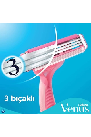 Gillette Simply Venus 3 Basic Kullan At Kadın Tıraş Bıçağı 4 Adet