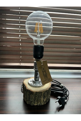 Endüstriyel Borulu Rustic Vintage Steampunk Tarz Masa Lambası