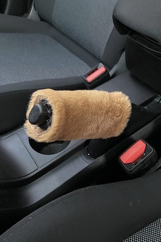 Yumuşak Peluş El Freni Süsü Kahverengi