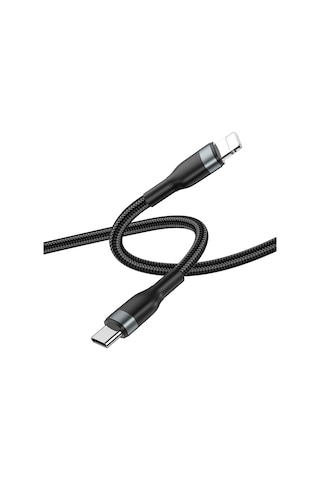 Wiwu Wi-c017 Concise Serisi Type-c To Lightning Pd Data Şarj Kablo 30w 2 Metre Siyah