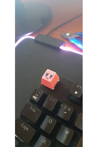 Kirby Keycap 2 Li Set Cherry Mx Uyumlu Sevimli Pembe Tuş Başlığ