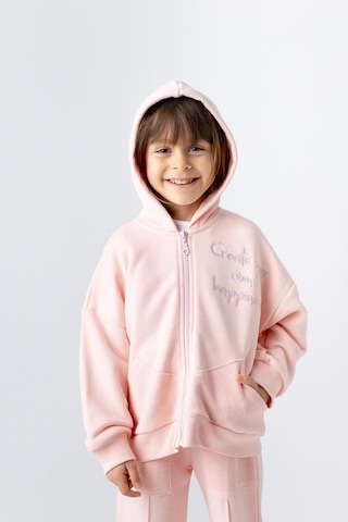 Zeyland Kız Çocuk Fermuarlı Eşofman Takımı-yavruagzı Yavruağzı