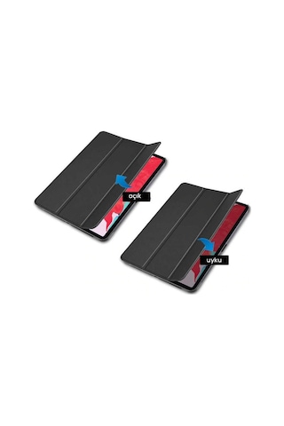 Apple Uyumlu iPad Pro 4. Nesil M2 2022 11 Inç Tablet Flip Smart Standlı Akıllı Kılıf Smart Cover Kılıf