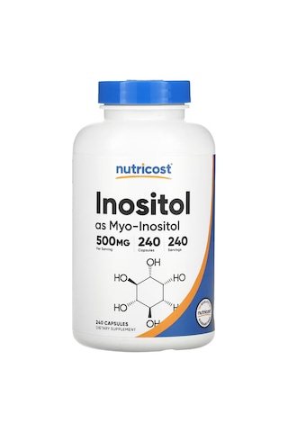 Nutricost İnositol 500mg 240 Caps Veggie Non-gmo Gluten Free Myo