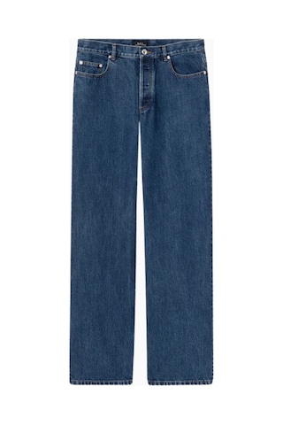 A.p.c Aaron Yüksek Bel Geniş Paça Lüks Japon Denim Pantolon Mavi