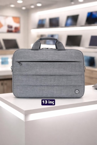 Plm Canyoncase 13 İnç Laptop Dizüstü Bilgisayar Evrak Çanta-gri