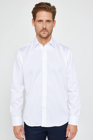 Tudors Klasik Fit Uzun Kollu Non Iron Beyaz Erkek Gömlek-31194-beyaz Beyaz