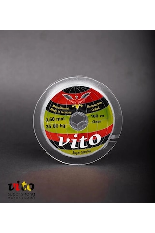 Vito Süper Strong Monoflament Şeffaf Misina 160 Metre 0,50mm - Standart