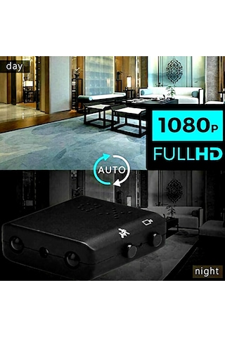 Mufunye Küçük Boy Ir-cut Enfrared Gece Görüşü Hareket Kamera - Hd Video Kaydedici Siyah